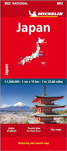 Michelin Japan: Straßen- und Tourismuskarte 1:1.500.000 (MICHELIN Nationalkarten)